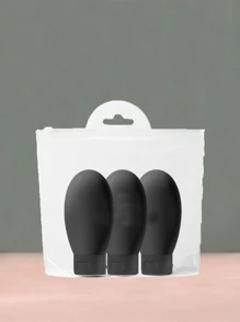 Travel Refillable Bottle Set Spray Lotion Shampoo Shower Gel Tube Bottling Cosmetic Empty Liquid Container Portable Tool Refill - Black - View 2