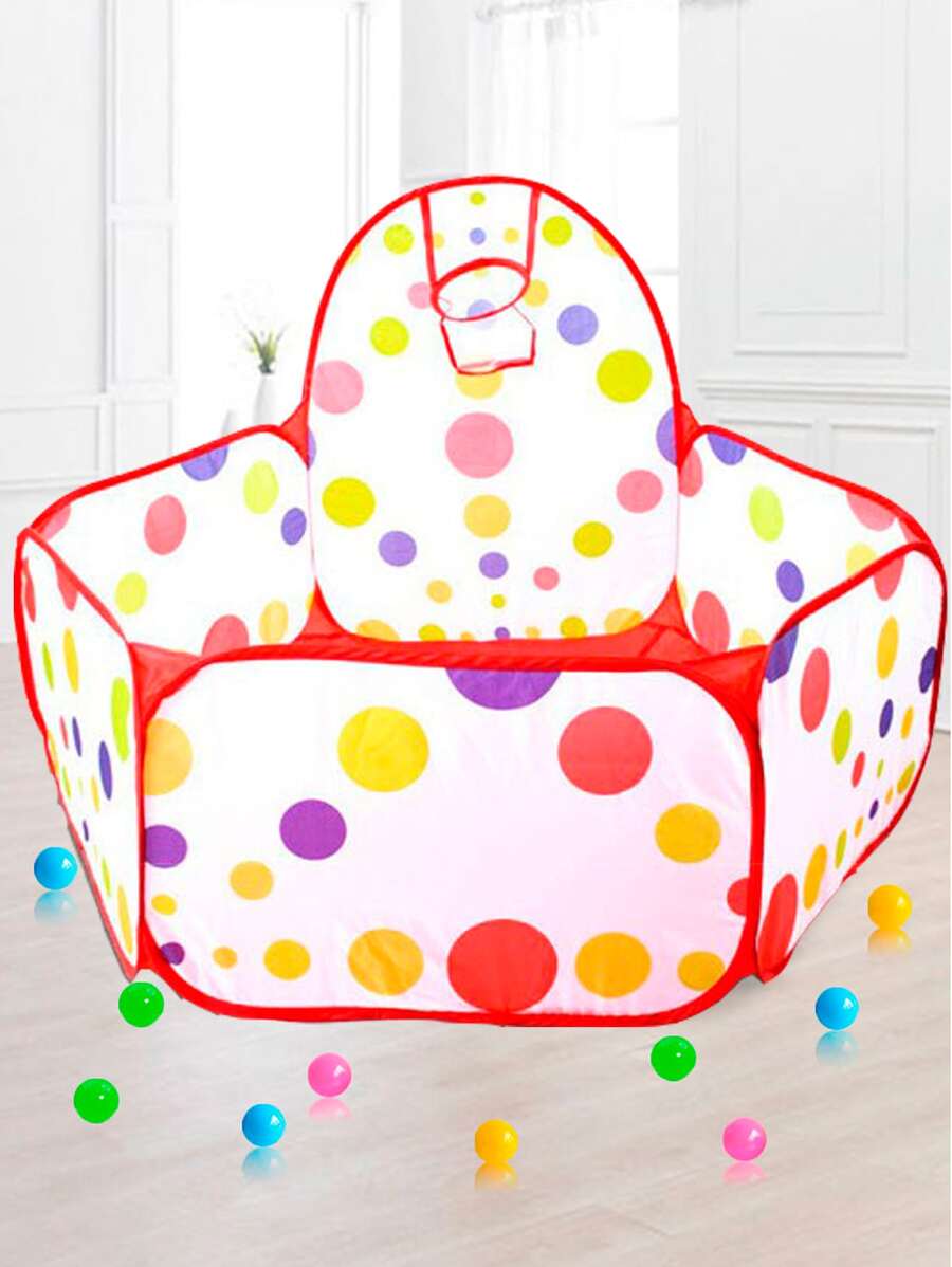 0.9米兒童籃球泳池玩具（不包括球）室內外遊樂設備球池，適合像兔子、倉鼠、貓狗等寵物。是聖誕節、感恩節和生日禮物的完美選擇 - 彩色 - 查看 1