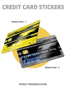 Pegatinas Para Tarjetas De Crédito - Multicolor - Ver 3