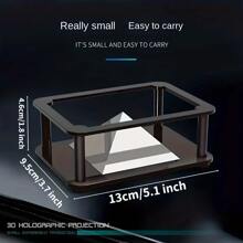 1 pieza 3d holograma proyección Juguete - Negro - Ver 2