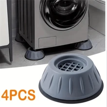 4pcs Washing Machine Feet Pad Anti-vibration Base Pad For Washer & Dryer, Fridge - Grey - View 1