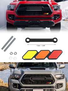 1入組復古三色條紋貼花貼紙兼容豐田RAV4,格柵,擋泥板,套,半身裙,保險槓,鏡子,裝飾用品 - 紅色 - 查看 1