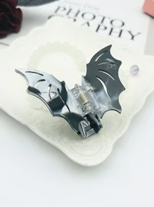 1 chiếc kẹp tóc hình con dơi phong cách Gothic dành cho nữ dùng trong tiệc Halloween - màu đen - Xem 3