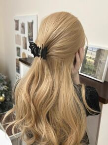 1 chiếc kẹp tóc hình con dơi phong cách Gothic dành cho nữ dùng trong tiệc Halloween - màu đen - Xem 8