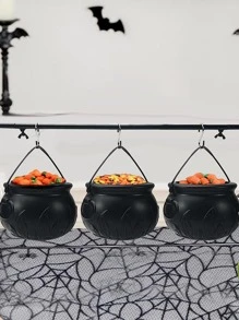 9pcs/Set Halloween Witches Cauldron Decorative Serving Bowls + 9pcs/Set Black Candy Bowl Witches Cauldron Serving Bowls Best Gifts Birthday - Black - View 6
