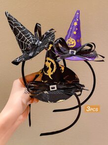 3入組女士有趣萬聖節帽子髮箍 - 彩色 - 查看 1