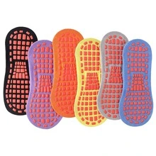 6對防滑瑜伽襪:舒適、低口設計,適合成年使用者。 - 彩色 - 查看 3