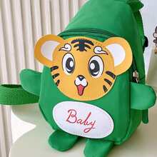 Bolsas De Hombro Para Niños Pequeños De Dibujos Animados De 3 A 12 Años De Edad, Mochila De Viaje Al Aire Libre Para Bebé, Bolsas Para Niños, Bolsa Cruzada Unisex Para El Pecho De Tamaño Mini - Verde - Ver 7
