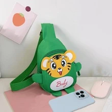 Bolsas De Hombro Para Niños Pequeños De Dibujos Animados De 3 A 12 Años De Edad, Mochila De Viaje Al Aire Libre Para Bebé, Bolsas Para Niños, Bolsa Cruzada Unisex Para El Pecho De Tamaño Mini - Verde - Ver 5