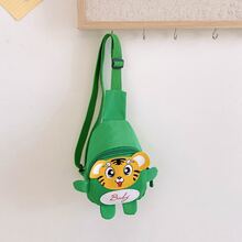 Bolsas De Hombro Para Niños Pequeños De Dibujos Animados De 3 A 12 Años De Edad, Mochila De Viaje Al Aire Libre Para Bebé, Bolsas Para Niños, Bolsa Cruzada Unisex Para El Pecho De Tamaño Mini - Verde - Ver 3