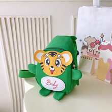 Bolsas De Hombro Para Niños Pequeños De Dibujos Animados De 3 A 12 Años De Edad, Mochila De Viaje Al Aire Libre Para Bebé, Bolsas Para Niños, Bolsa Cruzada Unisex Para El Pecho De Tamaño Mini - Verde - Ver 9