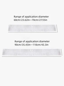5 件装家用一次性 PE 防尘罩，半透明微波炉和电饭煲防尘罩，适用于学校、办公室、家庭、旅行、包、收纳、储物 - 無色 - 查看 2
