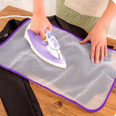 1pc Heat Resistant Cloth For Ironing, Protect Clothes From Hot Irons, High Temperature Resistant Fabric Anti-scorching Ironing Cloth Pad