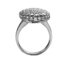 1 Bague De Femme Élégante Et À La Mode Entièrement Décorée, Pour Une Utilisation Quotidienne Et Décontractée, Mariage Et Cérémonie