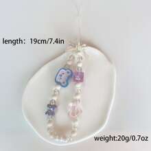 1個可愛女孩士兵牌亞克力珠子手機吊飾 - 小熊 - 查看 3