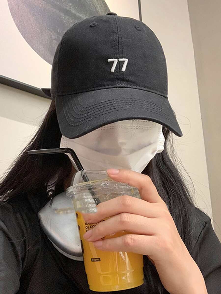 Mũ bóng chày rộng vành cho nữ, phiên bản Hàn Quốc, vương miện sâu, định hình khuôn mặt, phù hợp cho mọi đối tượng, mũ bóng chày thông thường, mũ mềm, mũ chu vi đầu lớn - màu đen - Xem 1