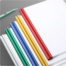 10 cái A4 Kích thước Trong suốt Xanh Thư mục tập tin , Thiết kế đơn giản Đa dụng Văn phòng phẩm Kẹp Đối với Sinh viên & Văn phòng Sử dụng - Màu xanh lam - Xem 2