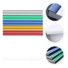 10 cái A4 Kích thước Trong suốt Xanh Thư mục tập tin , Thiết kế đơn giản Đa dụng Văn phòng phẩm Kẹp Đối với Sinh viên & Văn phòng Sử dụng - Màu xanh lam - Xem 7