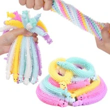 聖誕主題有彈性感官玩具,解壓玩具適用於兒童和成年人,聖誕晚會,長筒襪 - 彩色 - 查看 1