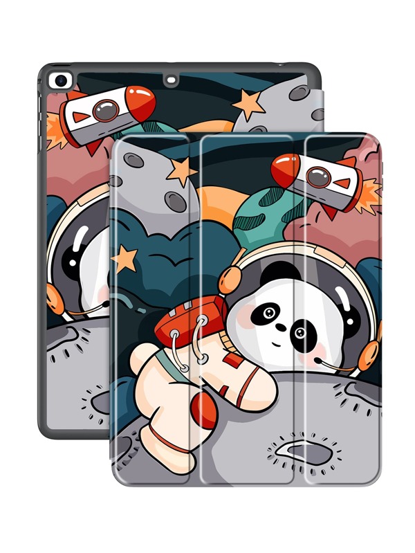1pc cute cartoon little panda magnetic Solid shock proof tablet cases Compatible With ipad Air 5th Generation, iPad 10th foliocase, ipad Pro 11 inches protection case.