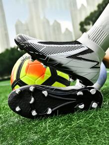 Men's Professional Soccer Shoes, Lace-Up Studs Broken Soccer Shoes, Women's Breathable Soccer Shoes, Unisex& Couples Professional Soccer Shoes Ronaldo  Cleats