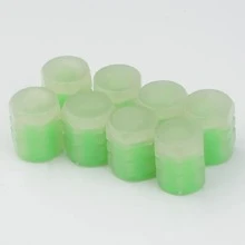 4入組/批LED汽車輪胎閥門,熒光燈綠色夜光,車輪帽子燈裝飾用品 - 綠色 - 查看 4