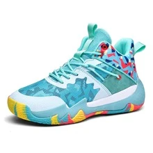 Professional Basketball Shoes For Men And Women, Latest Design With Shock Absorption, Rebound, Wear-Resistant Function, Non-Slip Sole. Couple Style Available. - Cadet Blue - View 4