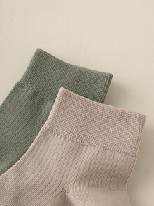 1pair Men's Low Cut Non-slip Socks With Dot Pattern, Solid Color, Suitable For Home, Exercise, Ballet, Pilates And Yoga - Black - View 9