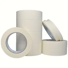 1pc 2cm Wide DIY Diamond Painting Anti-Pollution Adhesive Tape, Diamond Embroidery Tool Accessory, Art Masking Tape - White - View 3