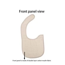 6入組可調節扣環的四層透氣吸水嬰兒圍兜,男女適用於春夏秋冬季節 - 彩色 - 查看 4