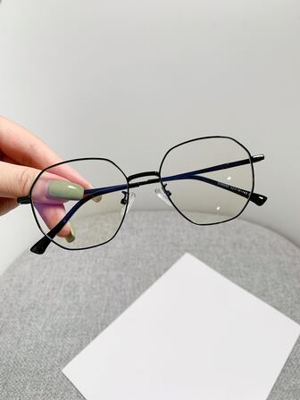 1 件女士金属框架眼镜，时尚配饰