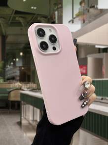 Funda de teléfono de silicona rosa compatible con iPhone 15/15Pro/15Plus/15Promax, a prueba de agua, a prueba de golpes, resistente a caídas y arañazos - Rosa - Ver 1