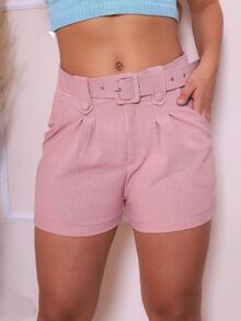 Women Shorts - 乾枯玫瑰色 - 查看 1
