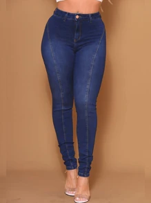 Women Jeans - Màu xanh ngọc - Xem 2