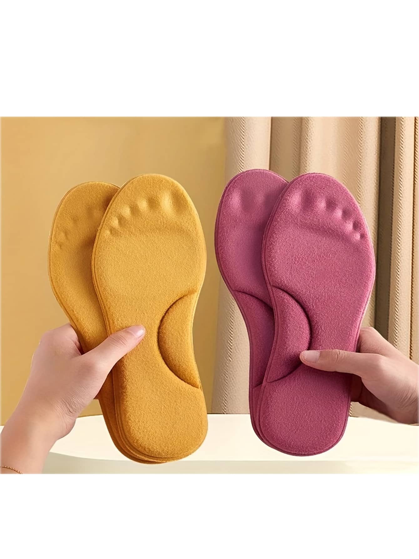 1pair Women s Winter Sport Shoe Insoles Memory Foam Arch Support Cushioning Shoe Pads