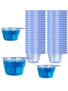 100Pcs 40ml Plastic Disposable Cups Dispenser For DIY Epoxy Resin Jewelry Making Tools