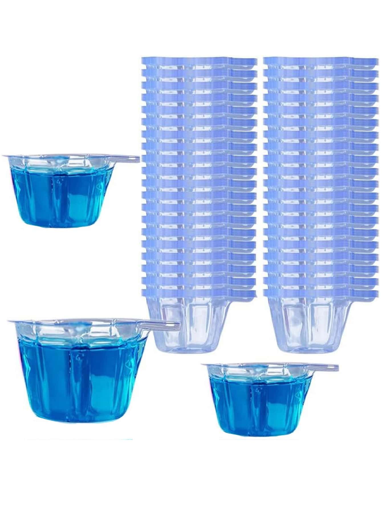 100Pcs 40ml Plastic Disposable Cups Dispenser For DIY Epoxy Resin Jewelry Making Tools