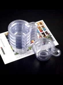 100Pcs 40ml Plastic Disposable Cups Dispenser For DIY Epoxy Resin Jewelry Making Tools