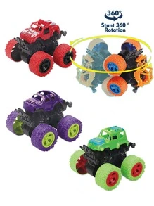 1 件四轮驱动惯性特技越野车模型：终极男孩玩具车！送给孩子的完美圣诞礼物，返校礼物 - 紫色 - 查看 10