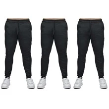 Men Sweatpants - 黑色 - 查看 1