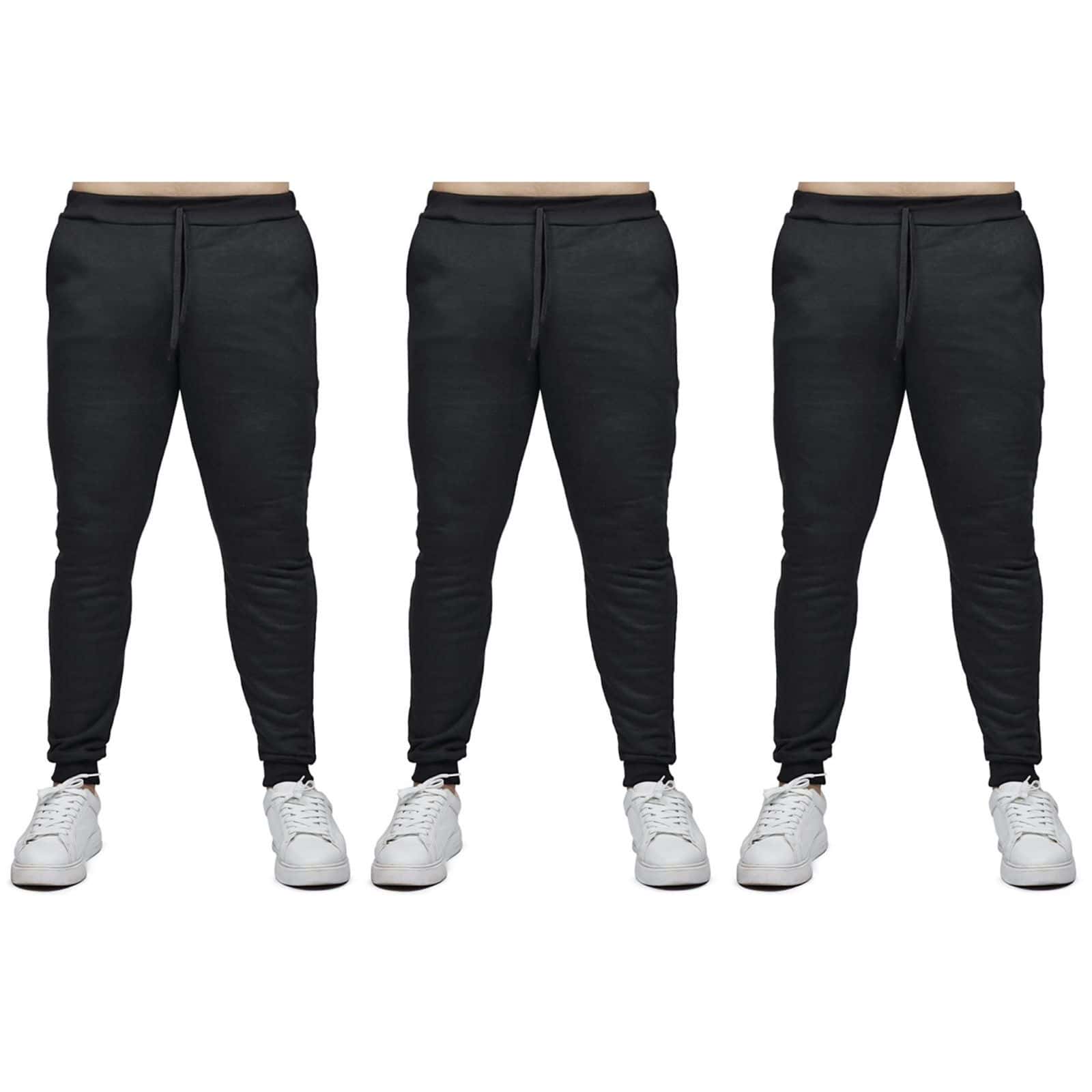Men Sweatpants - 黑色 - 查看 1