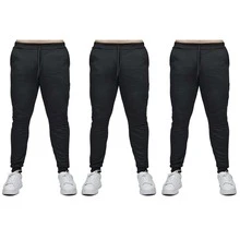 Men Sweatpants - 黑色 - 查看 2