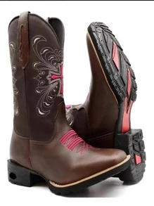 Women Fashion Boots - 鏽棕色 - 查看 1