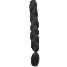Extensiones Sintéticas Mechones de Pelo sin Costuras - Negro - Ver 2