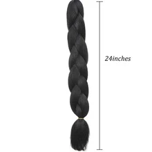 Extensiones Sintéticas Mechones de Pelo sin Costuras - Negro - Ver 3