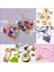 50 cái/bộ Mặt dây chuyền hình học DIY với 1 cuộn băng - Nhiều màu - Xem 3