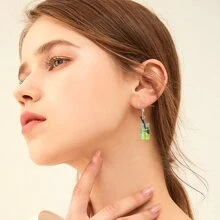 42pcs/set Cute Resin Teddy Bear & Milk Tea Cup Shaped Beads For Diy Bracelet, Necklace, Earring, Keychain, Party, Festival, Gift, Jewelry Making Supplies