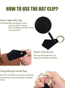 Đúng mốt Và Tối giản Du lịch Mũ Kẹp , Đa chức năng Mũ Kẹp Cho du lịch Kỳ nghỉ Và Lễ hội - màu đen - Xem 2