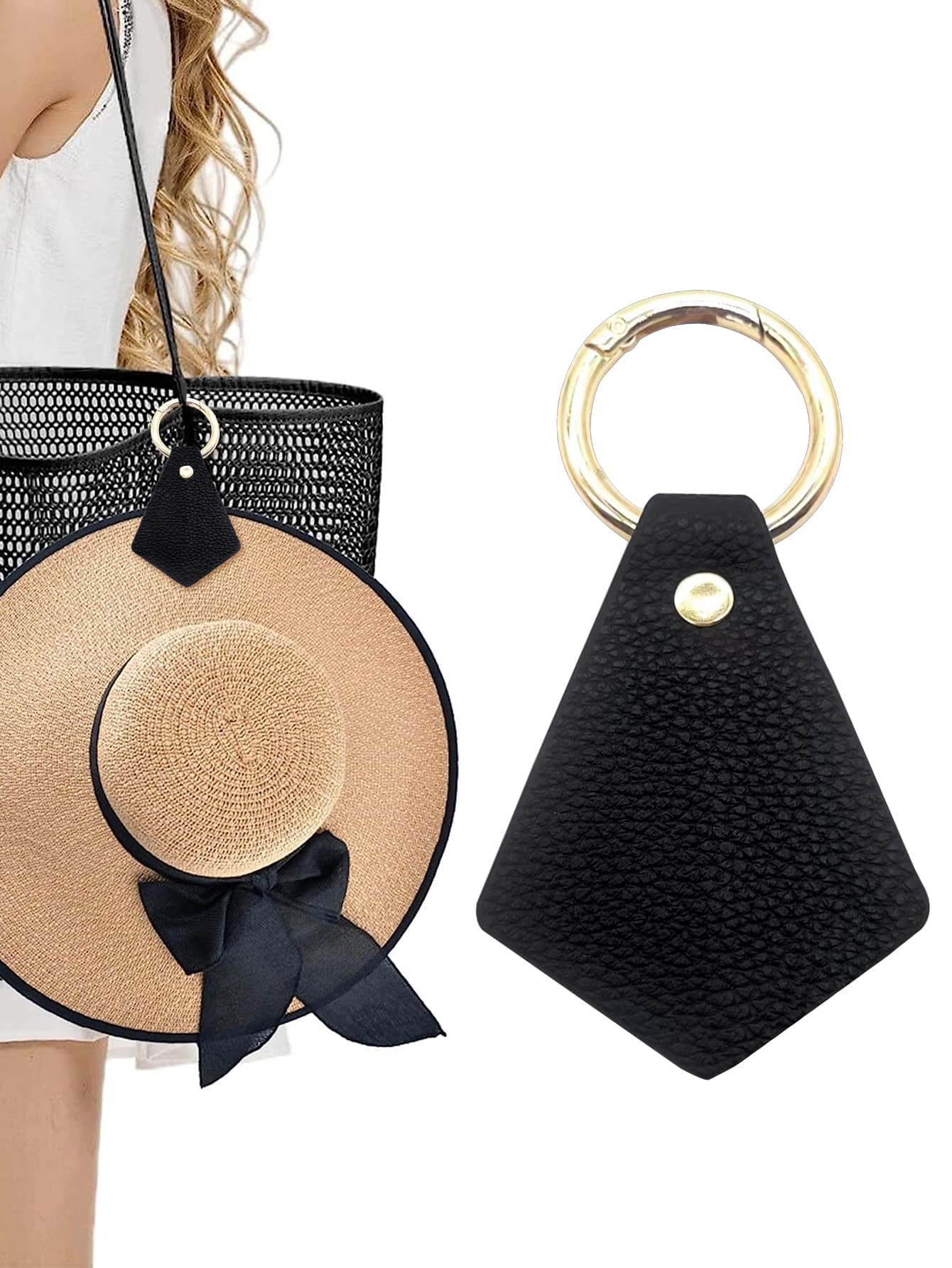 Đúng mốt Và Tối giản Du lịch Mũ Kẹp , Đa chức năng Mũ Kẹp Cho du lịch Kỳ nghỉ Và Lễ hội - màu đen - Xem 1