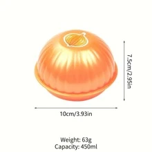1 Caja De Plástico Para Conservación De Verduras Y Cebollas, Contenedor De Almacenamiento De Frutas, Organizador De Alimentos De Tomate, Caja De Almacenamiento De Cocina - Naranja - Ver 5